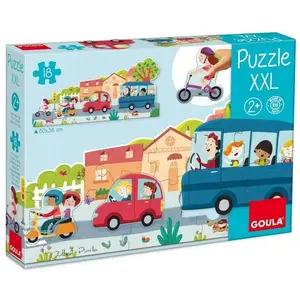 Comparateur de prix : Jumbo Puzzle XXL Véhicules 18 pièces Goula