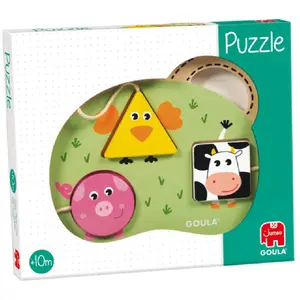 Comparateur de prix : Jumbo 3 FARM ANIMALS PUZZLE