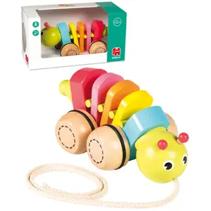 Comparateur de prix : Jumbo Jouet à tirer : Chenille articulée Goula