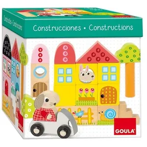 Jumbo Goula blocs de construction en bois 40 pièces pas cher