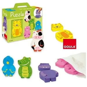 Comparateur de prix : Jumbo Puzzles En Bois Magnétiques - 12 Pièces Interchangeables