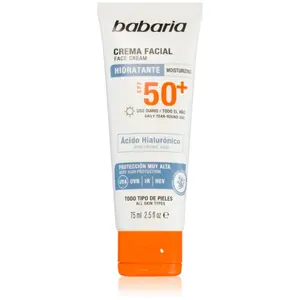 Babaria Sun Face crème solaire visage waterproof SPF 50+ 75 ml