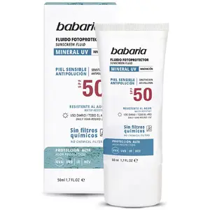 Babaria Solar Mineral Fluide photoprotecteur Uv facile SPF50 50 ml pas cher