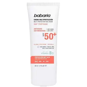 Comparateur de prix : Multi-protection face cream Vitamin B3 - Babaria Protection solaire 50 ml