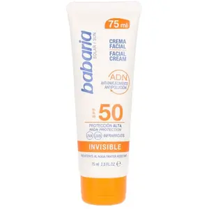 BABARIA Crema Solar Cream SPF50 Invisible 75ML Mixte, Negro, Seulement pas cher