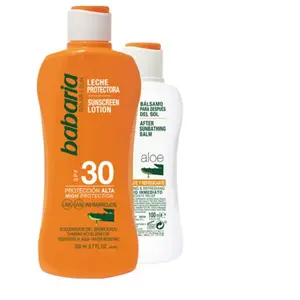 Protections solaires Babaria Lot De Lait Solaire Aloe Vera Spf30 pas cher