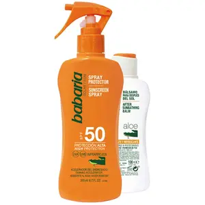 Protections solaires Babaria Solar Aloe Vera Spf50 Leche Coffret pas cher