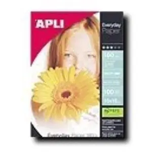 Comparateur de prix : APLI Pack 100 feuilles papier photo brillant FSC 100 x 150 cm