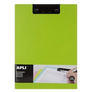 Porte Bloc Avec Rabat A4 Vert Apli 17207 pas cher
