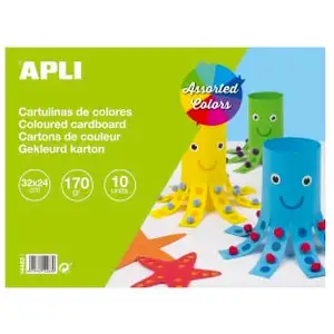 Comparateur de prix : APLI Kids Bloc de carton 10 feuilles couleurs