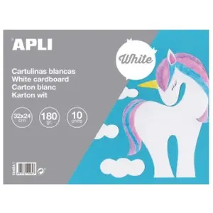 Comparateur de prix : Bloc papier carton Apli - Blanc - 24 x 32 cm - 10 pcs