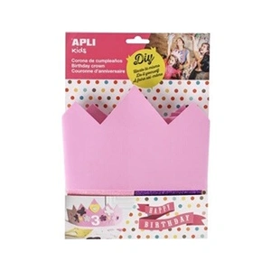Comparateur de prix : APLI Sachet 1 Couronne en Mousse Rose