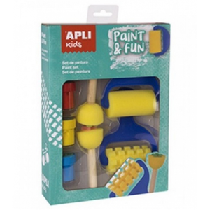 Comparateur de prix : APLI Kids Set d outils de peinture, rouleaux et eponge