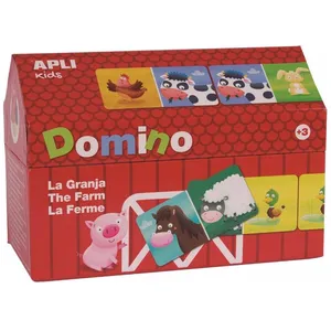 Domino 28 pièces Apli Kids La ferme pas cher