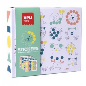 Comparateur de prix : APLI Kids 18361 - Jeu de Gommettes Animaux pour Enfants - Jeu Éducatif et Ludique dès 3 Ans