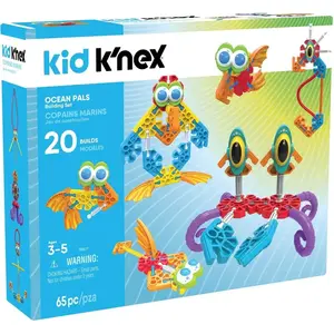 Jeu de construction Kid Knex : Copains marins : 20 modèles pas cher