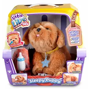 Comparateur de prix : Little Live Pets Peluche Sleepy Puppy 30 x 29 x 15 cm Multicolore - 700013210