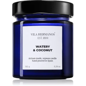 Vila Hermanos Apothecary Cobalt Blue Watery & Coconut bougie parfumée ...