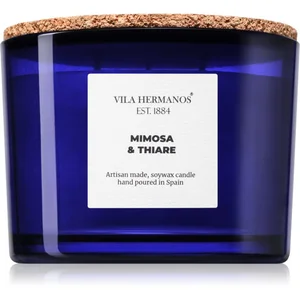 Vila Hermanos Apothecary Cobalt Blue Mimosa & Thiare bougie parfumée 3... pas cher