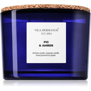 Vila Hermanos Apothecary Cobalt Blue Fig & Amber bougie parfumée 350 g pas cher