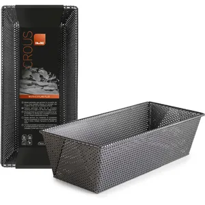 Moule à gâteau - ibili - 835125 - Noir - 25 cm - Acier anti-adhérent perforé pas cher