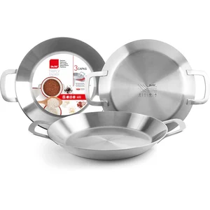 Ibili Poêle à Paella Acier Inoxydable Tricapa 30 Cm pas cher