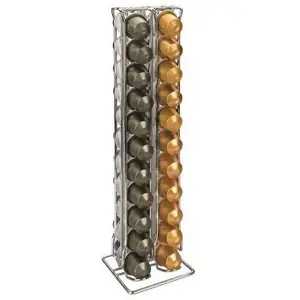 Comparateur de prix : Ibili - Distributeur De Capsules Nespresso, 44 Capsules, Acier Chromé