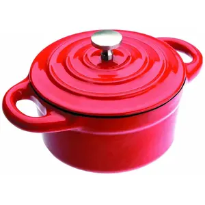 Comparateur de prix : IBILI - Ustensiles et accessoires de cuisine - mini cocotte ronde rouge ( 725910R-1 )