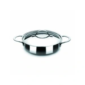 Comparateur de prix : IBILI 605332 PLAT ROND AVEC COUVERCLE INOX NOAH 32 CM