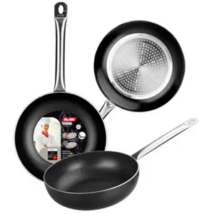 IBILI Poêle - I-Chef - 24 cm - Aluminium - Anti-adhésif - Manche inoxVendu paramazon