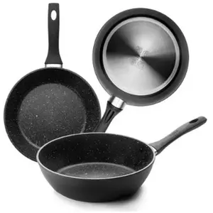 IBILI - Poêle Honda Natura, 28 cm, Aluminium, Antiadhésif style pierre, Compatible avec l'induction