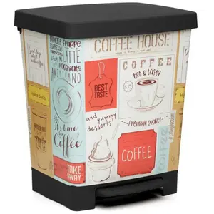 Comparateur de prix : TATAY Poubelle de Cuisine Cubik Deco Vintage 23 L