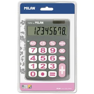 MILAN Calculatrice de bureau - Marque - 8 chiffres - Grosses touches - Rose ... pas cher