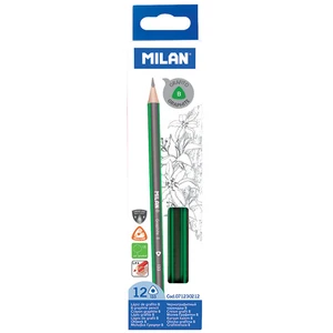 Milan Crayons graphite triangulaires B 12 pcs pas cher