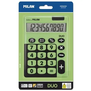 Comparateur de prix : MILAN Blister calculatrice de bureau 10 chiffres, Duo vert