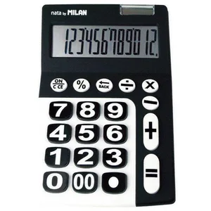 Grande calculatrice bureau solaire MILAN 12 chiffres grosses touches pas cher