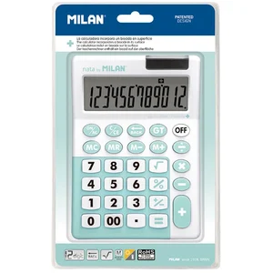MILAN® Calculatrice 12 Chiffres Turquoise, édition +