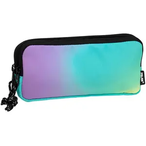 Comparateur de prix : Milan Trousse - Sunset - 3 Fermetures Éclair - Vert - Polyester - 22x11x6,5 cm