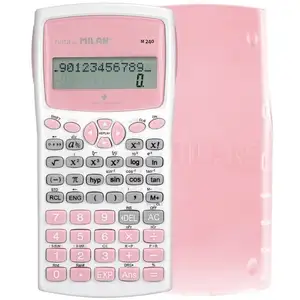 Calculatrice scientifique Milan M240 Blanc Rose 16,7 x 8,4 x 1,9 cm pas cher