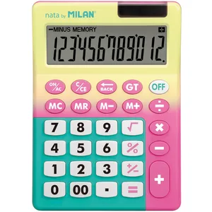Comparateur de prix : Blister calculatrice 12 chiffres Sunset Jaune - Rose MILAN®