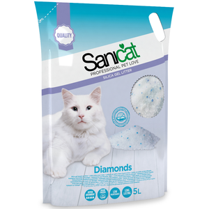 Comparateur de prix : Litière Diamonds Silice - SANICAT - 5l - Absorption et contrôle des odeurs