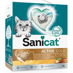 Comparateur de prix : 6L Litière Sanicat Active Gold - pour chat