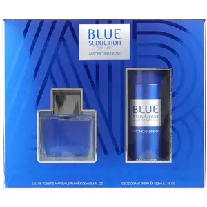 Blue Seduction Pour Homme - Antonio Banderas Coffret Cadeau 100 ml pas cher