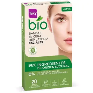 TAKY Bio Natural 0% Bandes de cire épilatoire pour le visage 20 unités pas cher