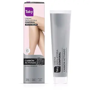 Carbón Activado Crema Depilatoria Corporal - Taky Soin dépilatoire 200 ml pas cher
