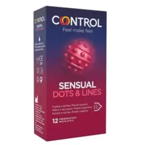 Comparateur de prix : Control Sensual Dots & Lines Prservatif Points Stries 12uts