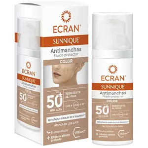 Fluide Solaire Anti-Tâches Ecran Sunnique Color Ecran Spf 50+ (50 ml) pas cher