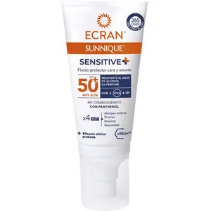 Protections solaires Ecran Sunnique Sensitive Soin Visage Spf50+ pas cher
