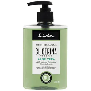 Lida Savon 100% Naturel glycérine et aloe vera mains 250 ml pas cher