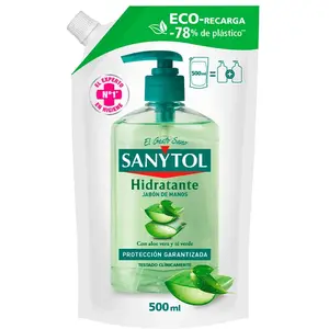 Sanytol Recambio jabón antibacteriano hidratante 500 ml pas cher